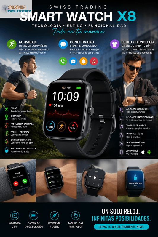 Swiss Trading Smart Watch X8