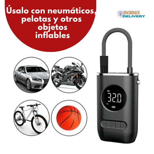 Bomba de aire portátil eléctrica Mini Compressor Bike
