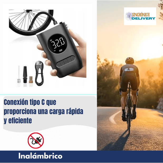 Bomba de aire portátil eléctrica Mini Compressor Bike